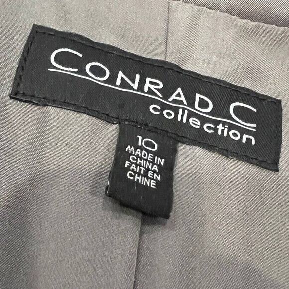 CONRAD C Women's Grey Lightweight Full Zip Jacket Collared Pockets Size 10 - Picture 4 of 5